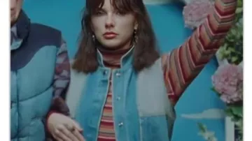 Opalite Music Taylor Swift Two Tone Denim Vest in Taylor Swift Dropping OPALITE Music Video, But Not on YouTube! Where to Watch