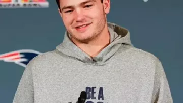 Drake Maye Be A Blessing Grey Hoodie in Good Morning Football: NFL Honors Recap & Super Bowl LX Preview