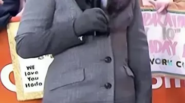 Grey Ombre Coat worn by Dylan Dreyer in Dylan Dreyer