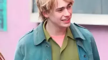 4 Kids Walk Into A Bank Spike Fearn Blue Jacket (Spike Fearn) as seen in 4 Kids Walk Into a Bank