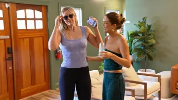 Free People Floral Love Letter Cami Tank Top worn by Molly O’Connell as seen in Southern Charm (S11E10)