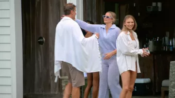 Electric and Rose Net Pant Lavender worn by Molly O’Connell as seen in Southern Charm (S11E10)