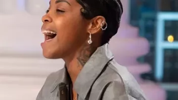 American Idol S24 Keyla Richardson Grey Cropped Jacket as seen in American Idol