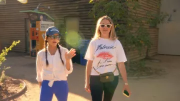 Balmain Kiss Print T Shirt worn by Amanda Frances as seen in The Real Housewives of Beverly Hills (S15E08)