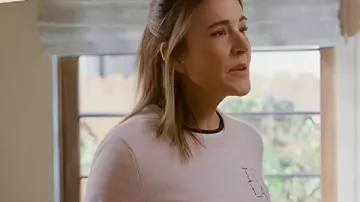 Shrinking: S03 Liz I Heart LA Sweater worn by Liz (Christa Miller) as seen in Shrinking