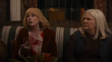 C by Bloomingdales Cashmere Floral worn by Lynn (Julia Duffy) as seen in The 'Burbs (S01E02)