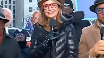 Today Show 2026 Savannah Guthrie Black Puffer Coat of Savannah Guthrie as seen in Today