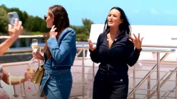 Courrèges Scuba-jersey Jacket worn by Lisa Barlow as seen in Below Deck Down Under(S04E01)