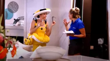 Moschino Couture Handbags worn by Bronwyn Newport as seen in Below Deck Down Under(S04E01)