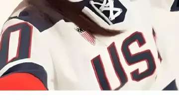 Team USA Jersey worn by Caitlin Clark in Caitlin Clark in a promo for the 2026 Winter, Olympic Games