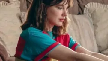 Taylor Swift Opalite Music Video Colorblock Polo Shirt in Taylor Swift - Opalite (Official Music Video)