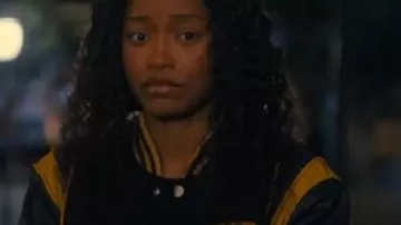 The Burbs Keke Palmer Fringe Varsity Jacket worn by Samira (Keke Palmer) as seen in The 'Burbs (S01)