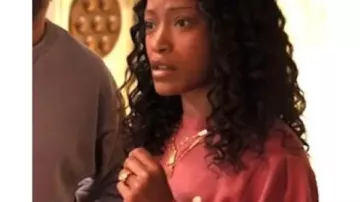 The Burbs 2026 Keke Palmer Puff Sleeve Sweater of Samira (Keke Palmer) as seen in The 'Burbs (S01)