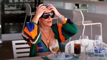 Villa Fresca Serena Cover-Up Duster worn by Heather Gay as seen in Below Deck Down Under(S04E01)