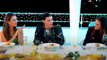 Oscar de la Renta Pietra Dura Fil Coupé Mini Dress worn by Bronwyn Newport as seen in Below Deck Down Under(S04E01)