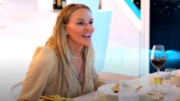 PatBO Rope Trim Fringe Trim Dress worn by Heather Gay as seen in Below Deck Down Under(S04E01)