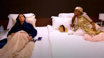 Versace Swim Robe Cotton Silk Voile Versace Treasure Print worn by (Mary Cosby) as seen in Below Deck Down Under(S04E01)