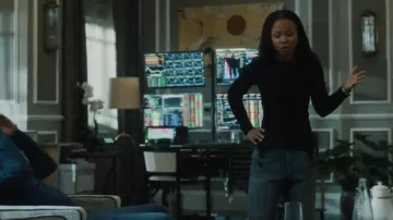 Fleur Du Mal Rib Long Sleeve Garter Top worn by Harper Stern (Myha'la Herrold) as seen in Industry (S04E04)