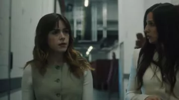 Arket Linen Blend Vest worn by Hayley Clay (Kiernan Shipka) as seen in Industry (S04E04)