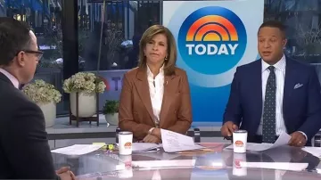 Ralph Lauren Collection Camden Blazer worn by Hoda Kotb as seen in Today on February 9, 2026