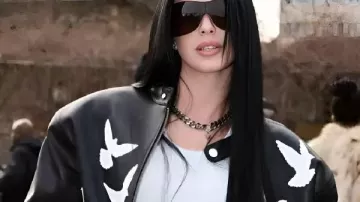 Camilla Araujo Paris Fashion Week 2026 Dove Print Jacket in Camilla Araujo loves and adores fashion @Camillaara #CamillaAraujo #fyp