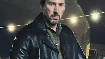 Silent Witness S29 David Caves Black Leather Jacket of Jack Hodgson (David Caves) as seen in Silent Witness