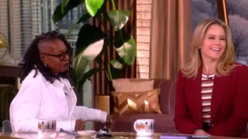 Frank and Eileen Sweatshirt Button-Up worn by Whoopi Goldberg as seen in The View on  February 9, 2026