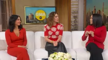 Roam Cordoba Long Button Front Knit Dress worn by Tara Narula as seen in Good Morning America on  February 6, 2026