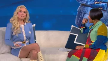 Rowen Rose Knit Cardigan worn by Erika Jayne as seen in Tamron Hall Show on February 6, 2026