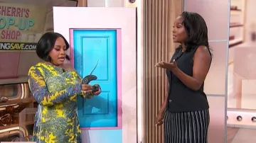 Rosetta Getty x RTR Fatrina Ribbed Knit Midi Skirt worn by Makho Ndlovu as seen in Sherri on February 4, 2026