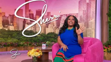 Wales Bonner Island Knit Skirt worn by Sherri Shepherd as seen in Sherri on  February 9, 2026