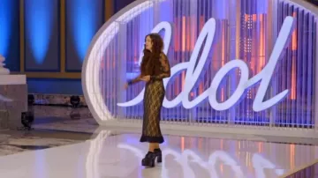 Tiger Mist Deja Dress worn by Jacquie Lee as seen in American Idol (S24E01)