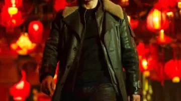 Henry Cavill Highlander 2026 Shearling Leather Coat