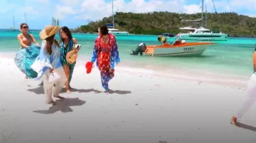 Louis Vuitton Live Free Shop Sonic Lady Boxers worn by Bronwyn Newport as seen in Below Deck Down Under(S04E02)