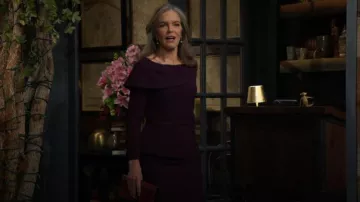 Sac bandoulière en cuir halogène porté par Diane Jenkins (Susan Walters) tel que vu dans The Young and the Restless le 4 février 2026