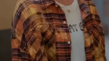 Plaid Shirt worn by Liz (Christa Miller) in Shrinking