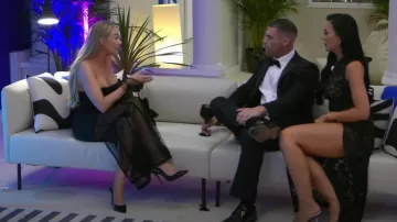 Onyx Dress Lace Keyhole Maxi Dress worn by Abbie Holborn as seen in Geordie Shore(S26E05)