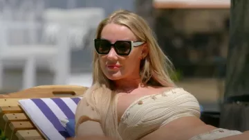 Prada Eyewear Butterfly-frame Sunglasses worn by Leah Bowley as seen in Geordie Shore(S26E05)