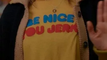 Yellow T-Shirt worn by Liz (Christa Miller) in Shrinking