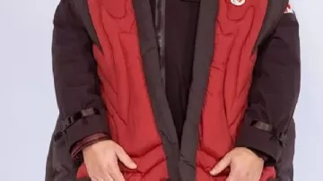 Quilted Wrap Vest worn by Matt Groening in Team Canada unveils their new kit for the 2026 Winter Olympic and Paralympic Games | #CBCSports