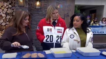 Polo Ralph Lauren Team USA Closing Ceremony Jacket worn by Jenna Bush Hager as seen in Today on February 11, 2026