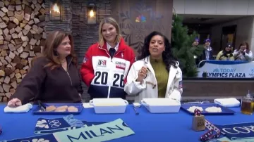 Polo Ralph Lauren Team USA Opening Ceremony Toggle Coat worn by Sheinelle Jones as seen in Today on  February 11, 2026