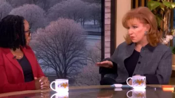 Theory Curve Sleeve Jacket worn by Joy Behar as seen in The View on  February 10, 2026