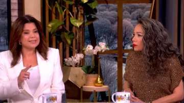 Max Mara Studio Mstarmonia Sweater worn by Sunny Hostin as seen in The View on  February 11, 2026