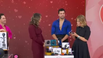 Co Short-Sleeve Belted A-line Dress worn by Tory Johnson as seen in Good Morning America on February 10, 2026