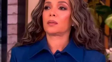 The View 2026 Sunny Hostin Denim Shirt Jacket worn by Sunny Hostin as seen in The View