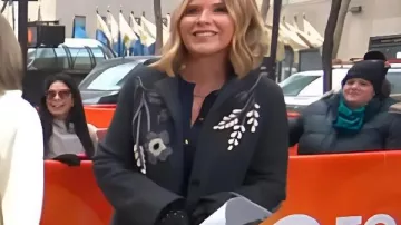 Today Show 2026 Jenna Grey Floral Coat as seen in Today