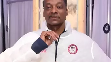 Snoop Dogg Olympics 2026 White Bomber Jacket in Snoop Dogg Meets Ilia Malinin ???????????? | Figure Skating Practice at Milano Cortina 2026 ⛸️