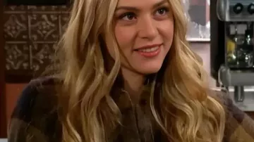 The Young And The Restless 2026 Hayley Erin Plaid Belted Shirt in The Young and the Restless