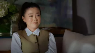 Cos Knitted Cotton Vest worn by Maya (Sherry Cola) as seen in Shrinking(S03E03)